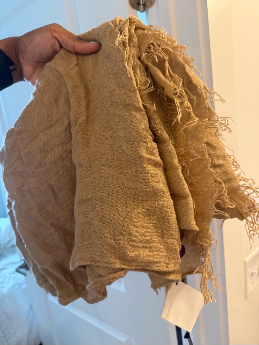 Lightweight MaxMara Scarf in Camel - huge